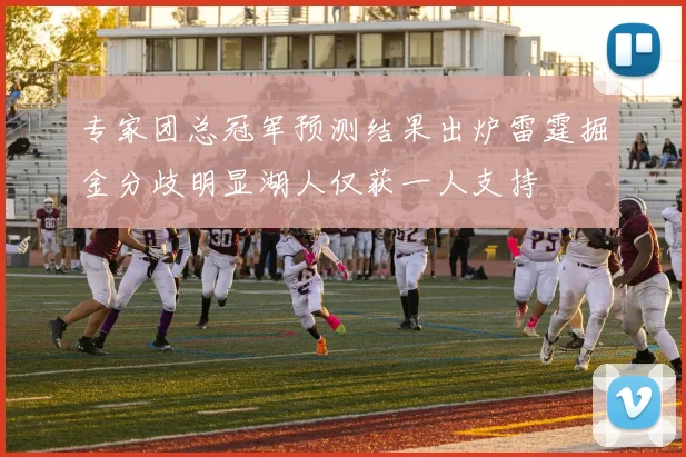 专家团总冠军预测结果出炉雷霆掘金分歧明显湖人仅获一人支持